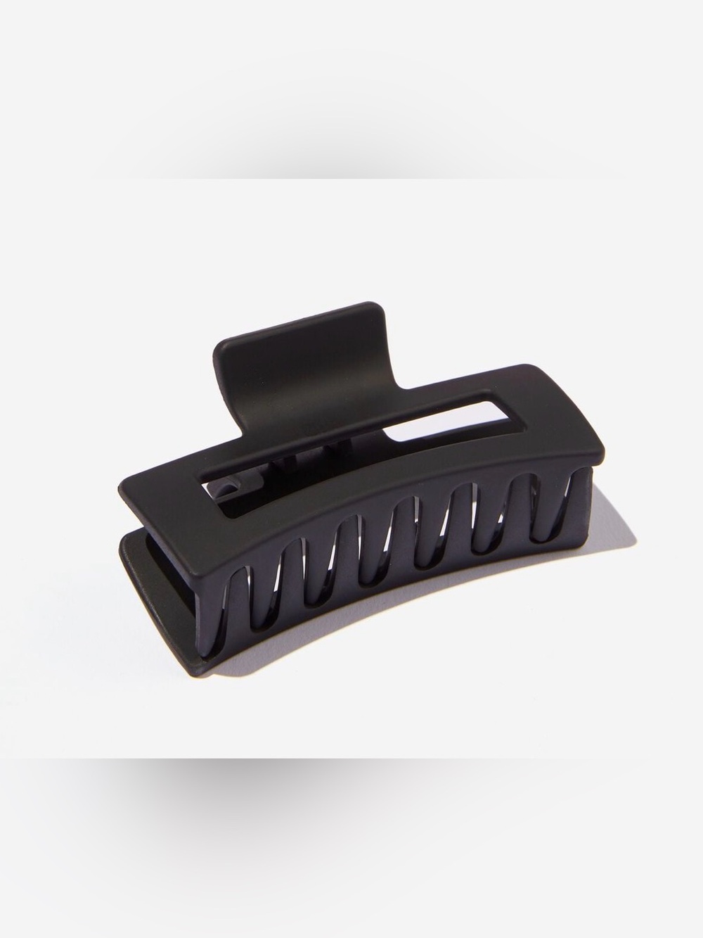 Black Rectangular Hair Claw Clip